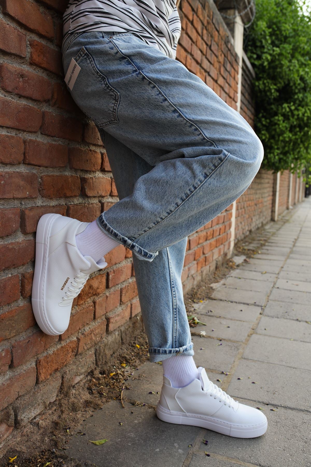 Hıde Tarz Bağcıklı Erkek Ayakkabı Spor Ayakkabı Beyaz