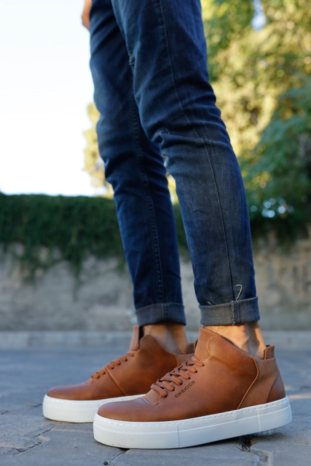 Hıde Tarz Bağcıklı Erkek Ayakkabı Spor Ayakkabı Taba