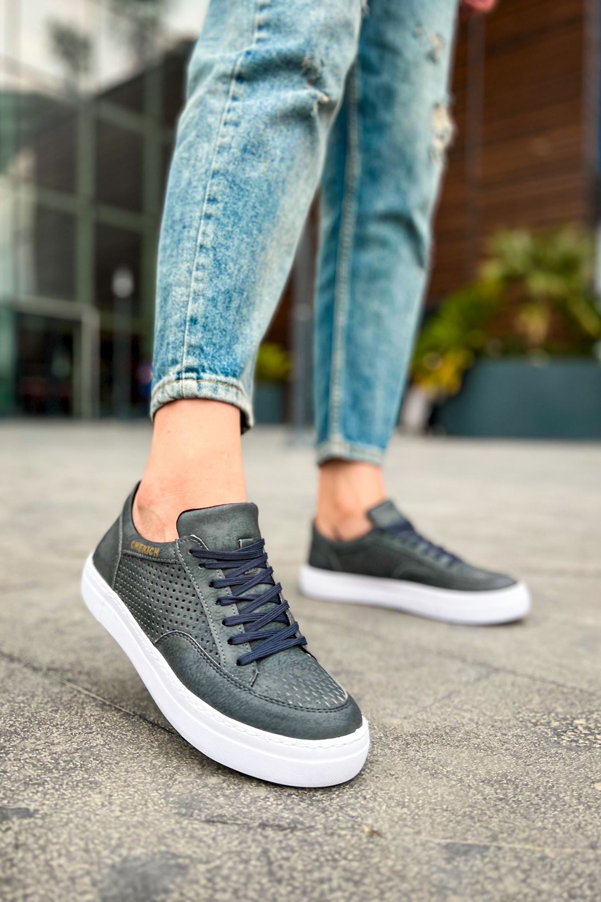 First Edition Premium Erkek Günlük Sneaker Antrasit