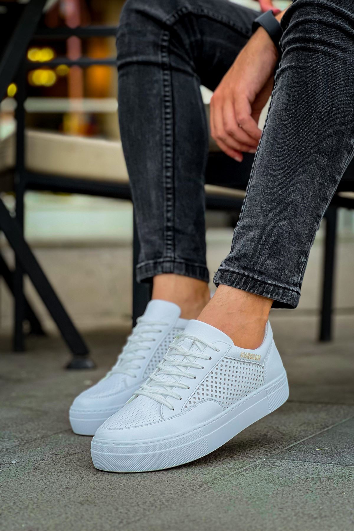 First Edition Premium Erkek Günlük Sneaker Beyaz