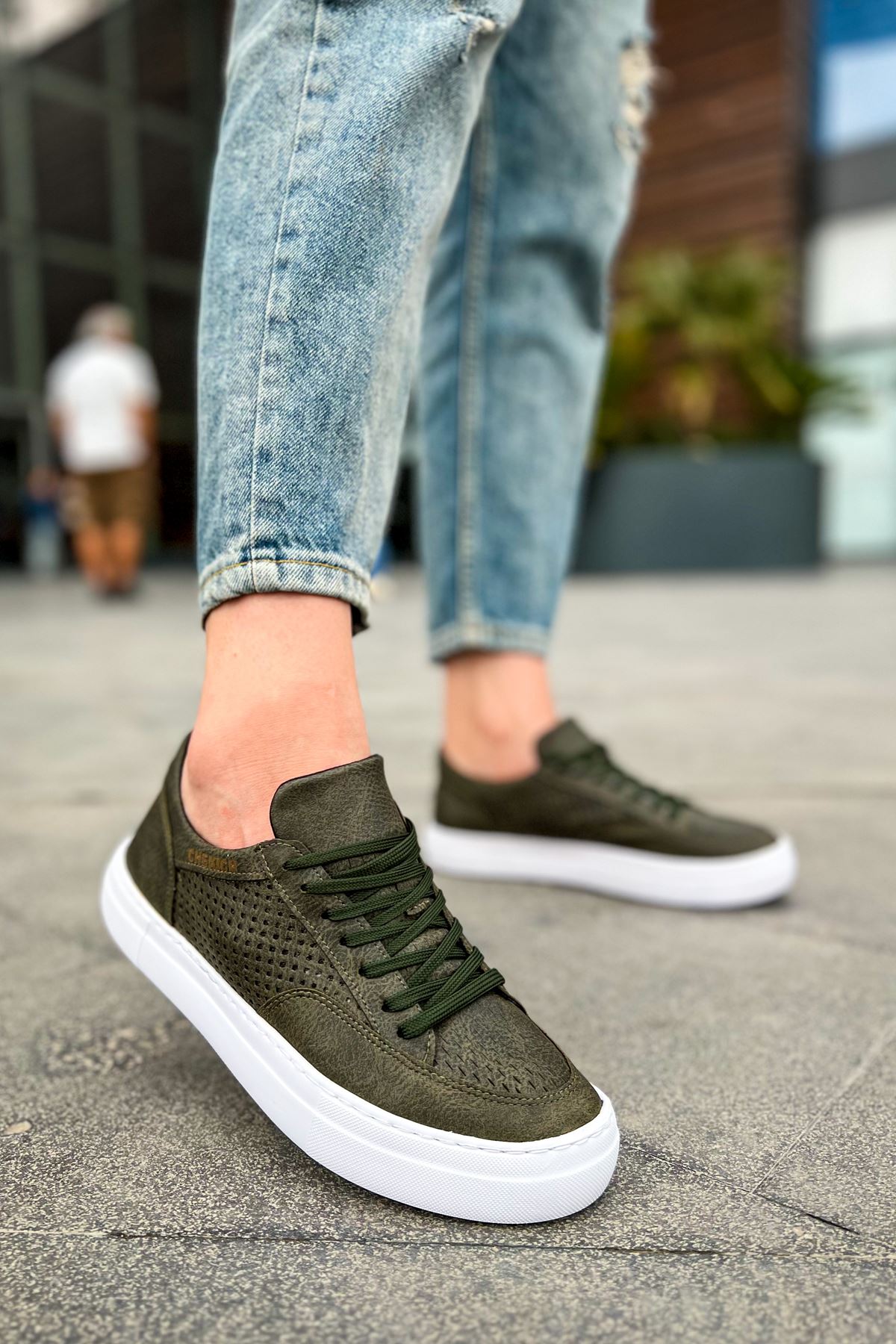 First Edition Premium Erkek Günlük Sneaker Haki