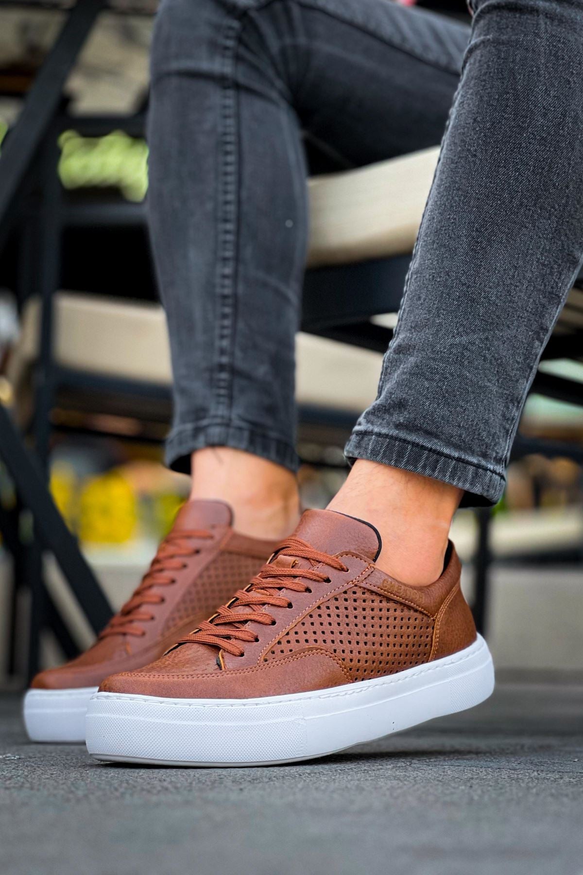 First Edition Premium Erkek Günlük Sneaker Taba