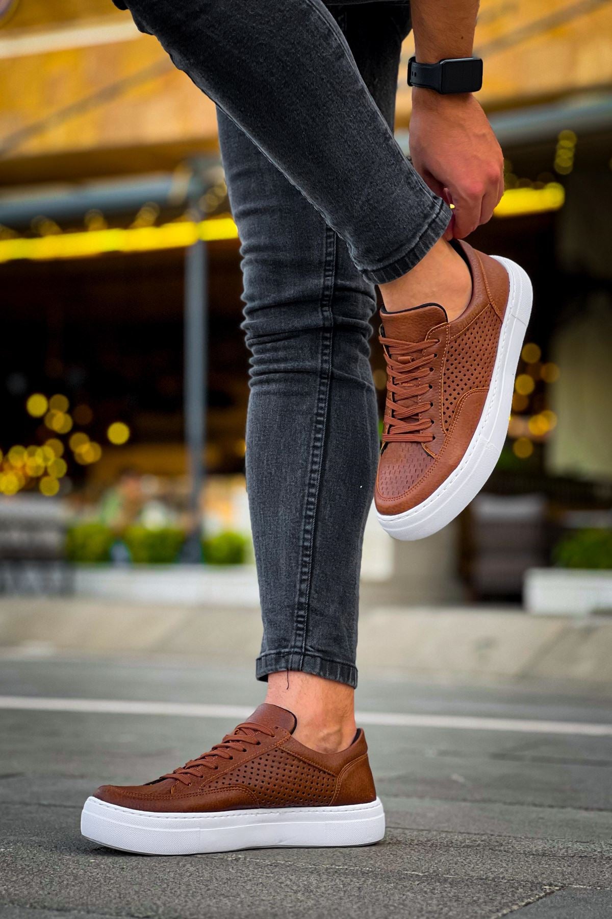First Edition Premium Erkek Günlük Sneaker Taba