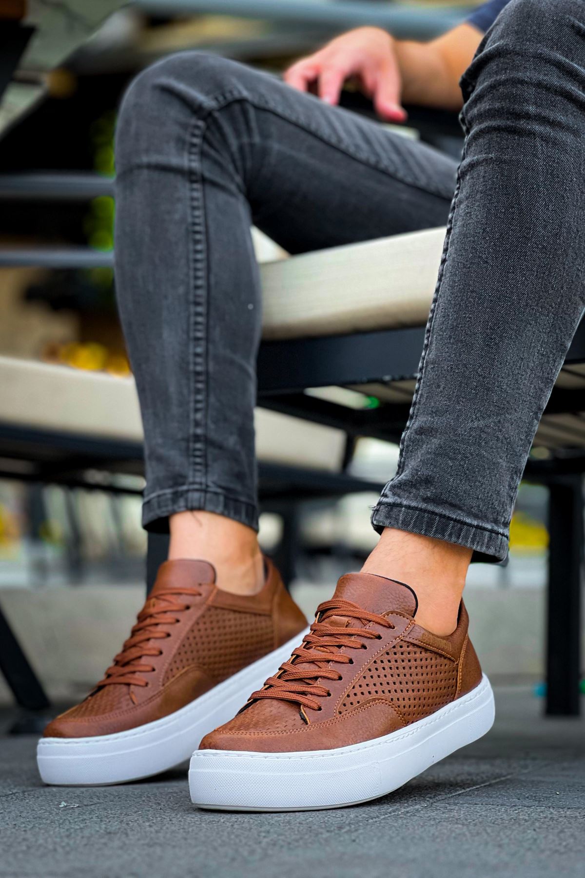 First Edition Premium Erkek Günlük Sneaker Taba