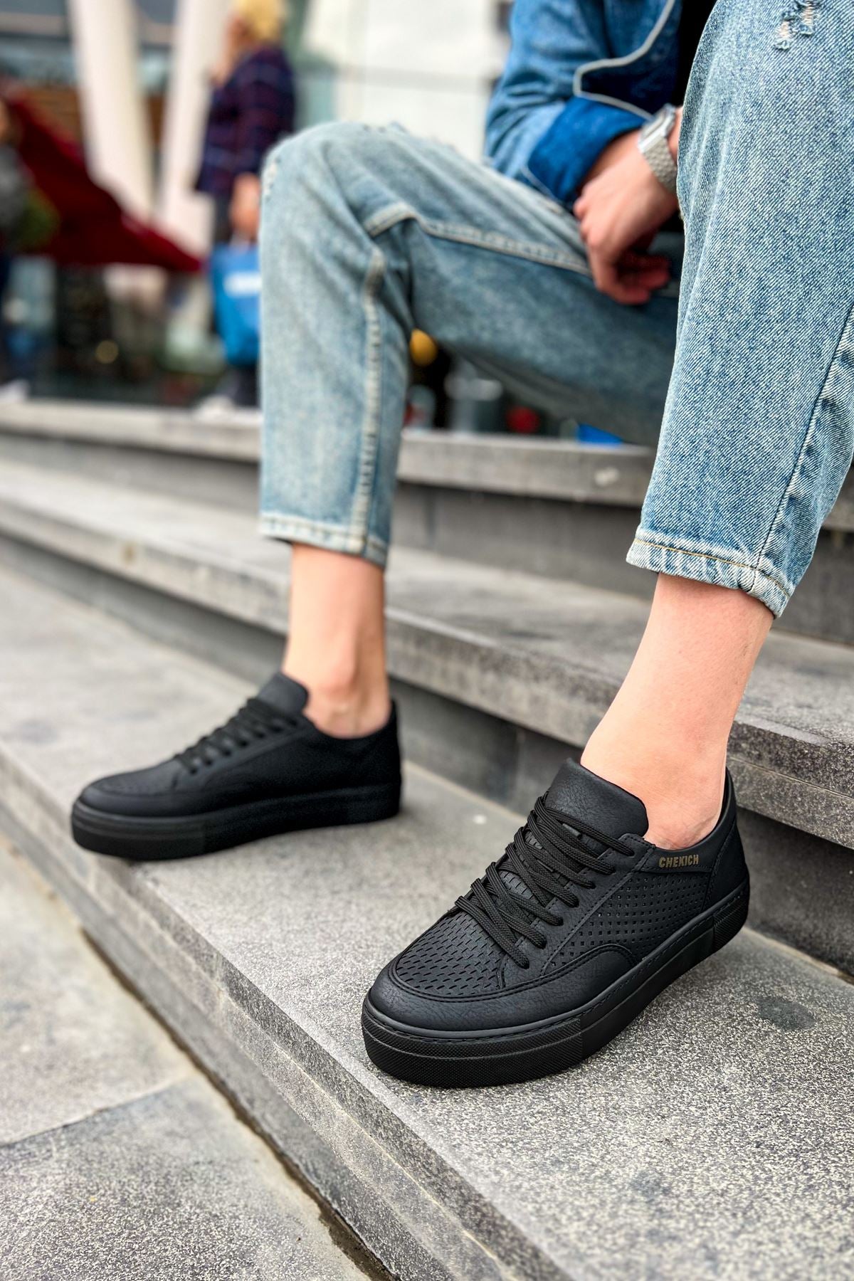 First Edition Premium Erkek Günlük Sneaker Siyah