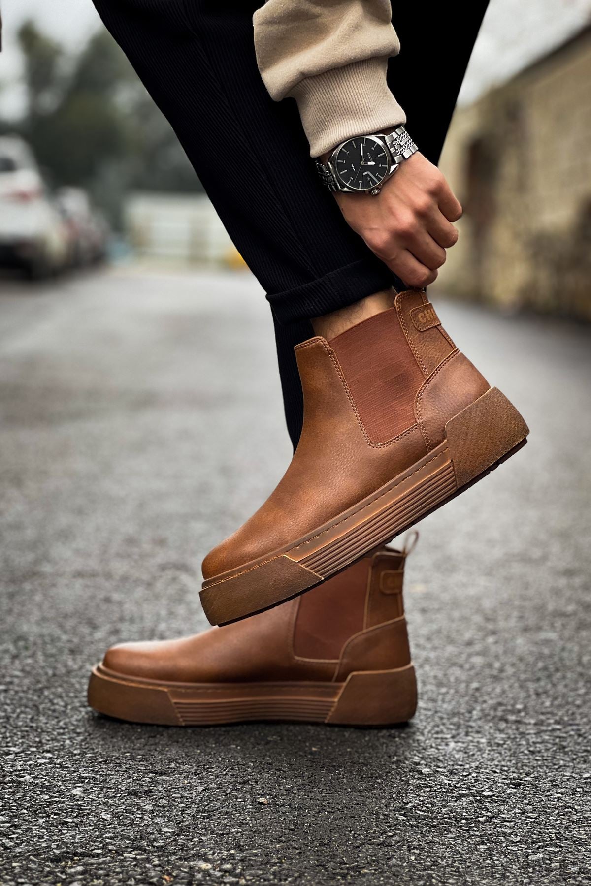 Harmany Premium Lastikli Erkek Bot Taba