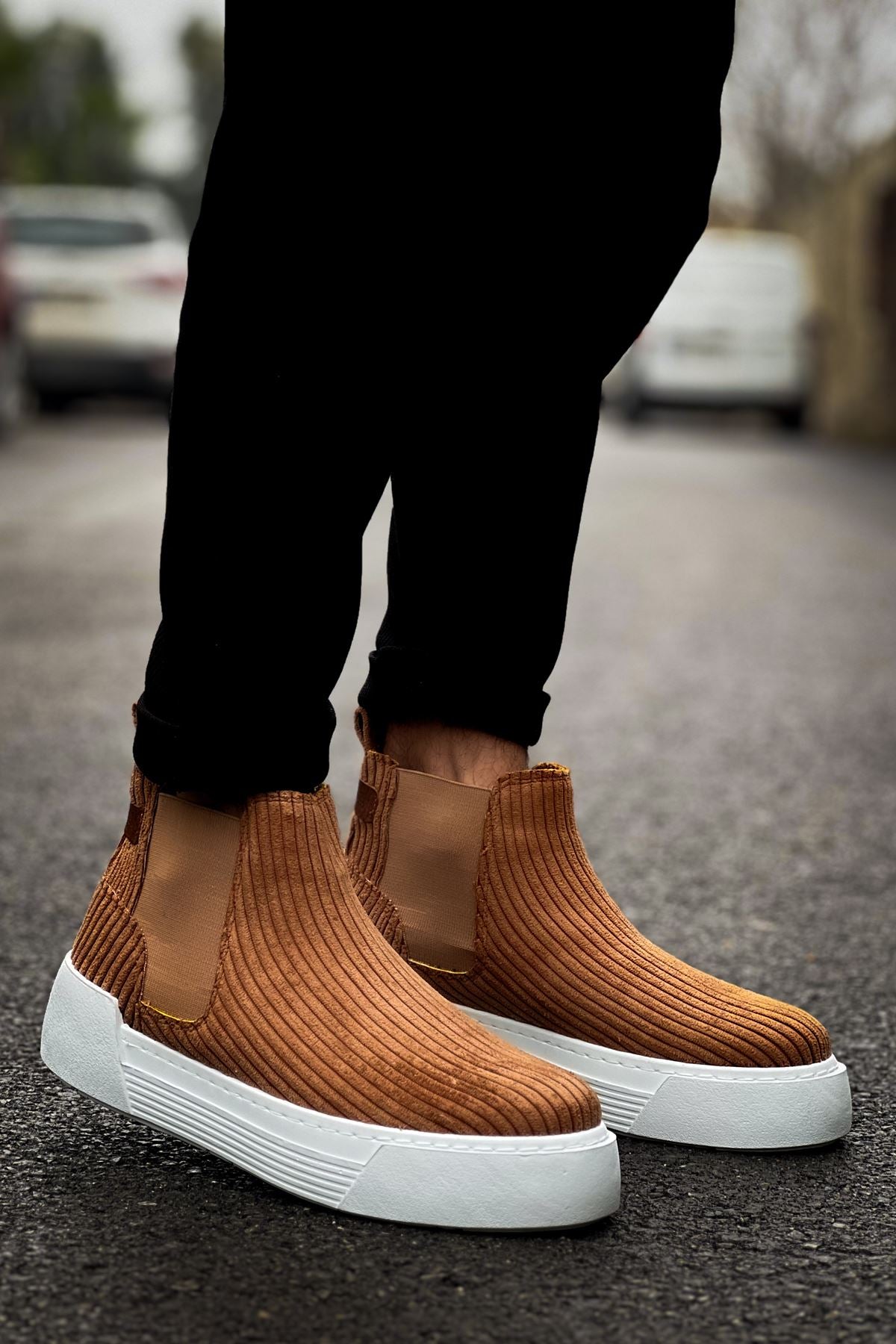 Harmany Premium Lastikli Erkek Bot Taba Süet