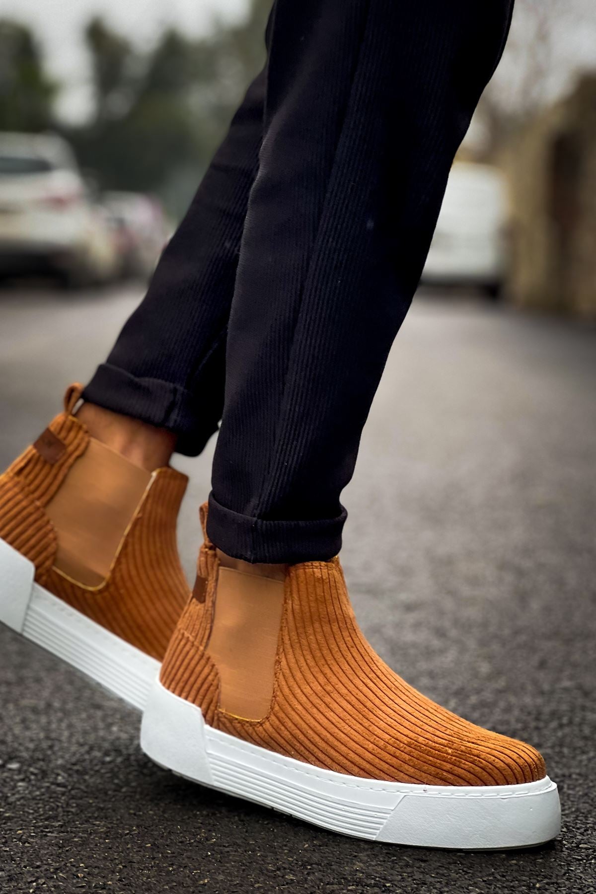 Harmany Premium Lastikli Erkek Bot Taba Süet