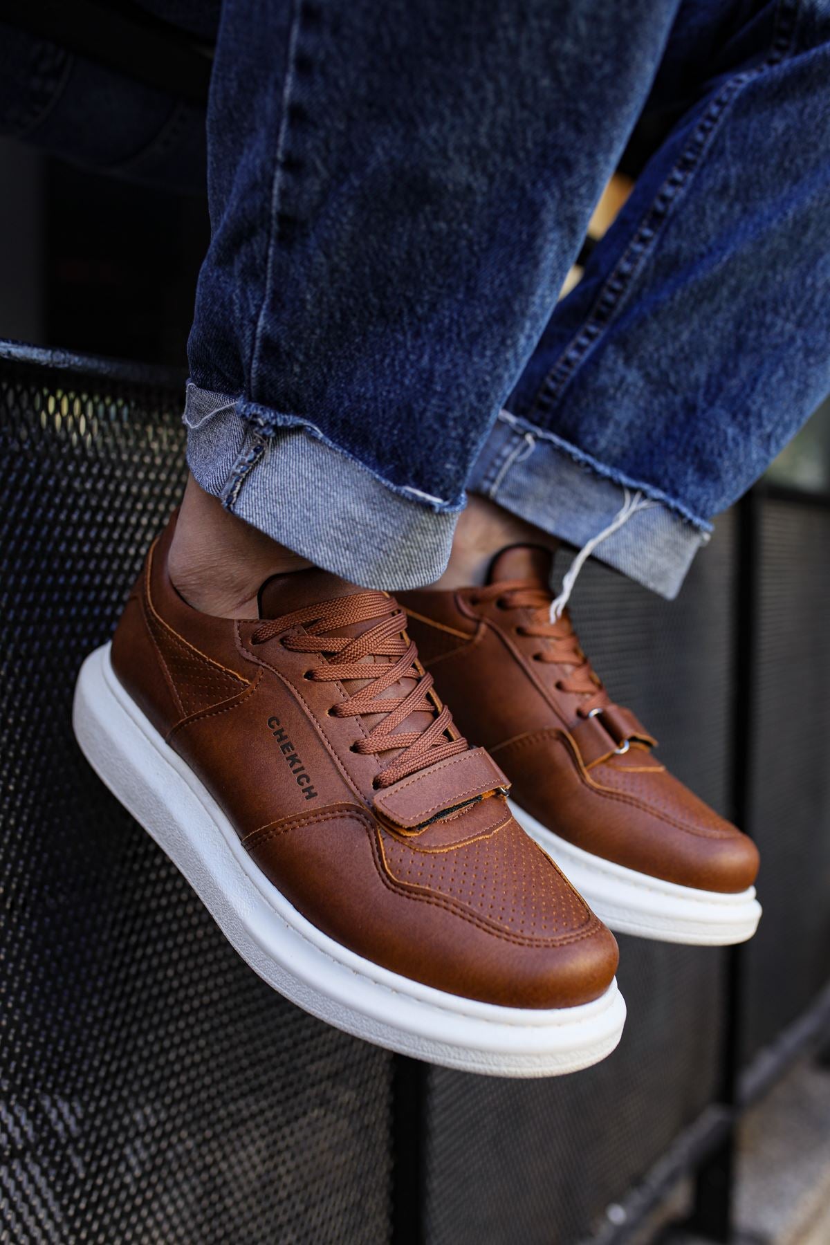 Flatline Premium Erkek Sneakers Taba