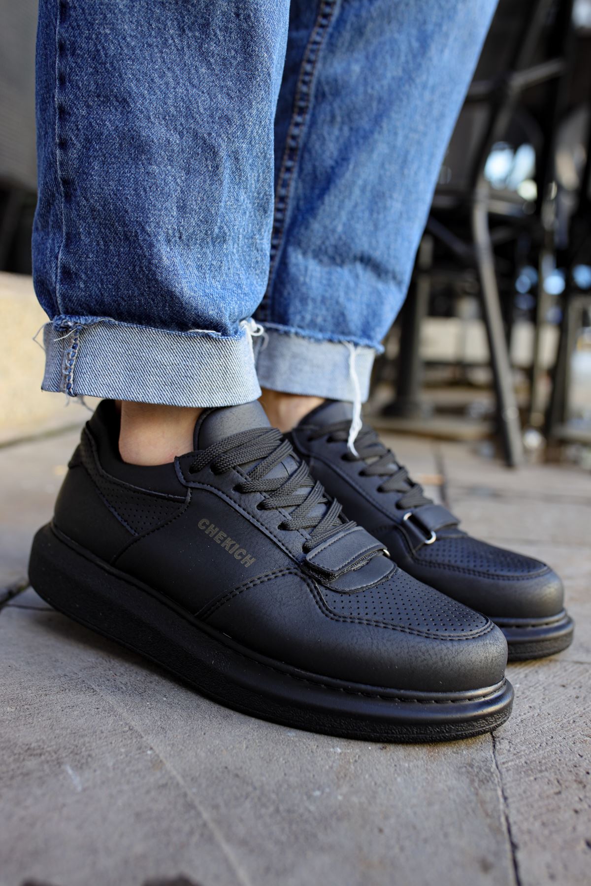 Flatline Premium Erkek Sneakers Siyah