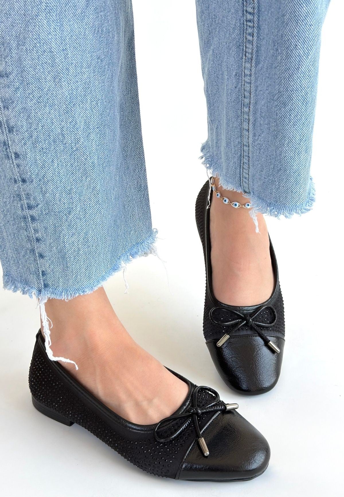 Etya Black Orthopedic Ballerina