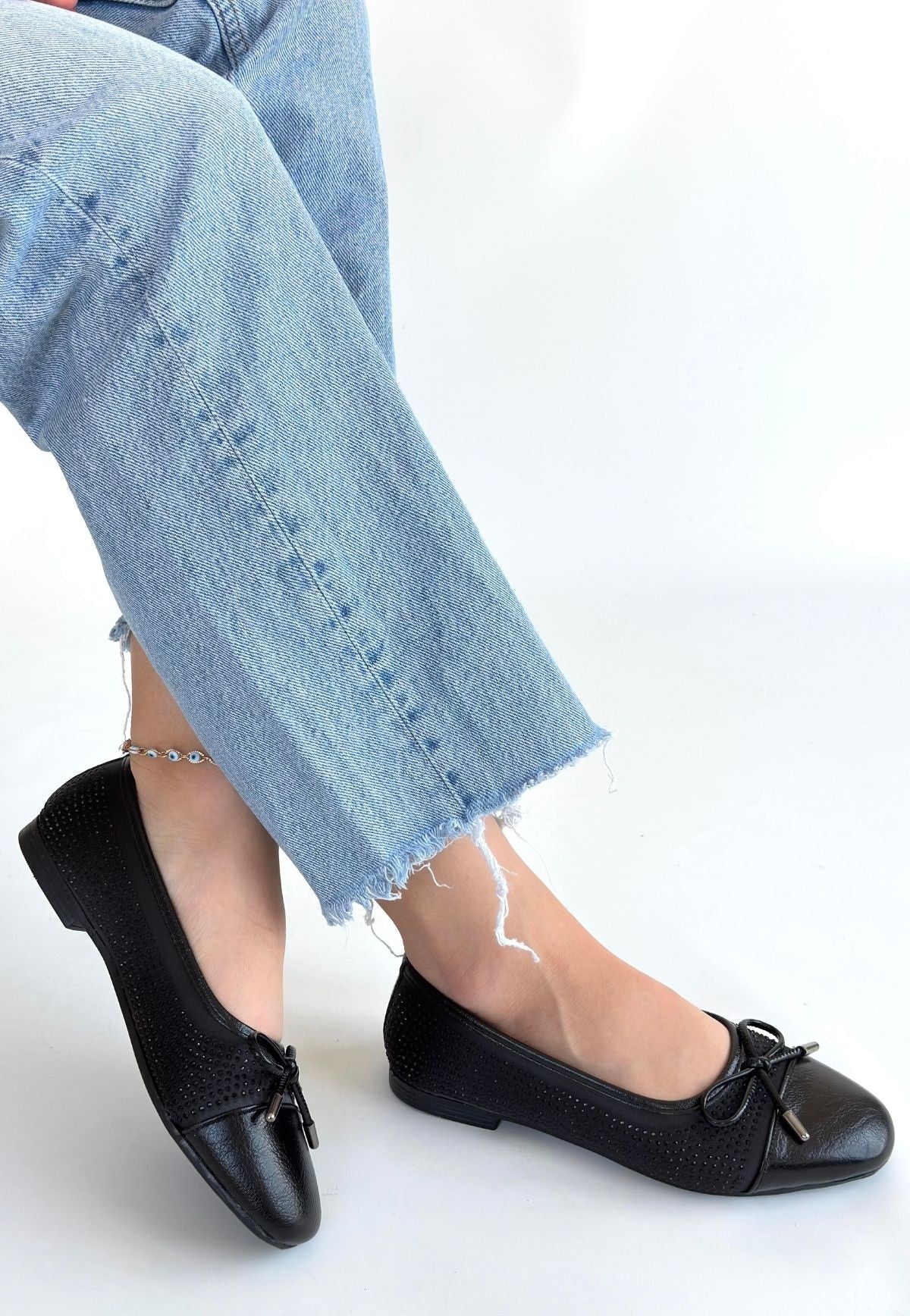 Etya Black Orthopedic Ballerina