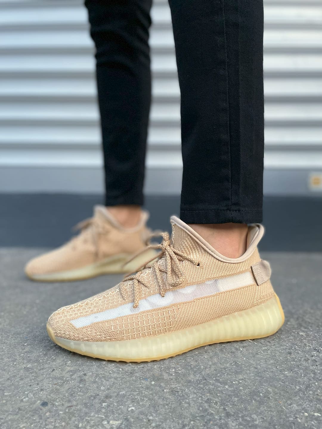 JY305 Pulse Bağcıklı Triko Unisex Günlük Spor Ayakkabı - Bej