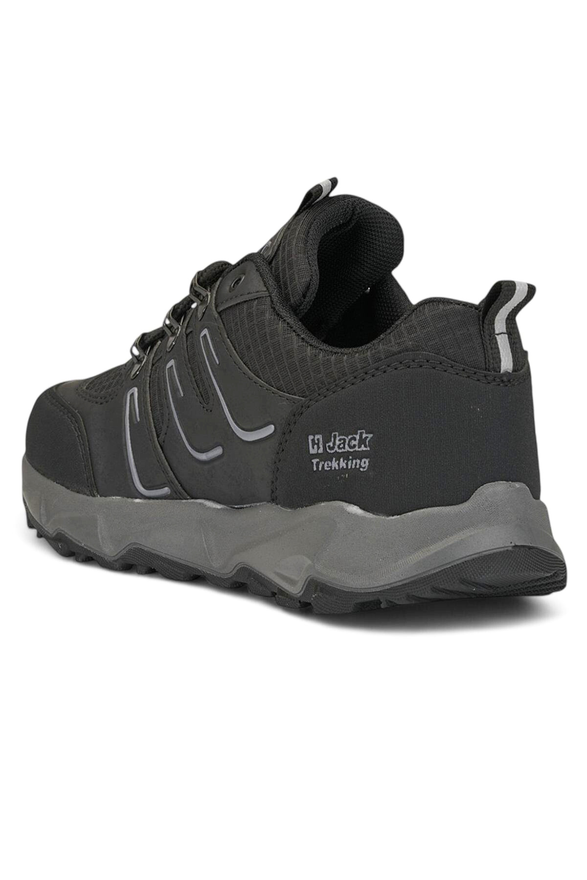 J24 Waterproof Erkek Trekking Outdoor Ayakkabı Siyah Füme