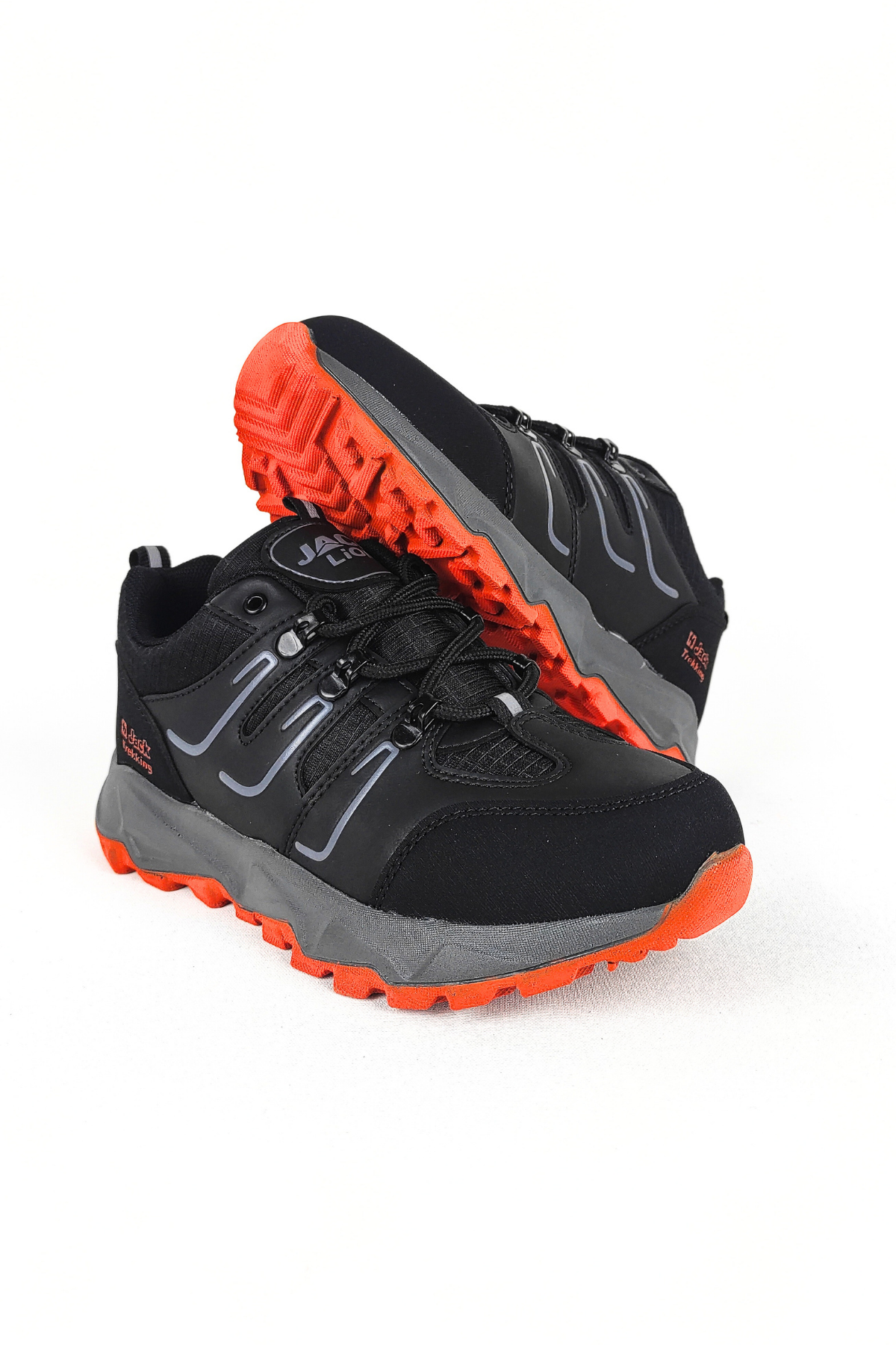 J24 Waterproof Erkek Trekking Outdoor Ayakkabı Siyah Turuncu