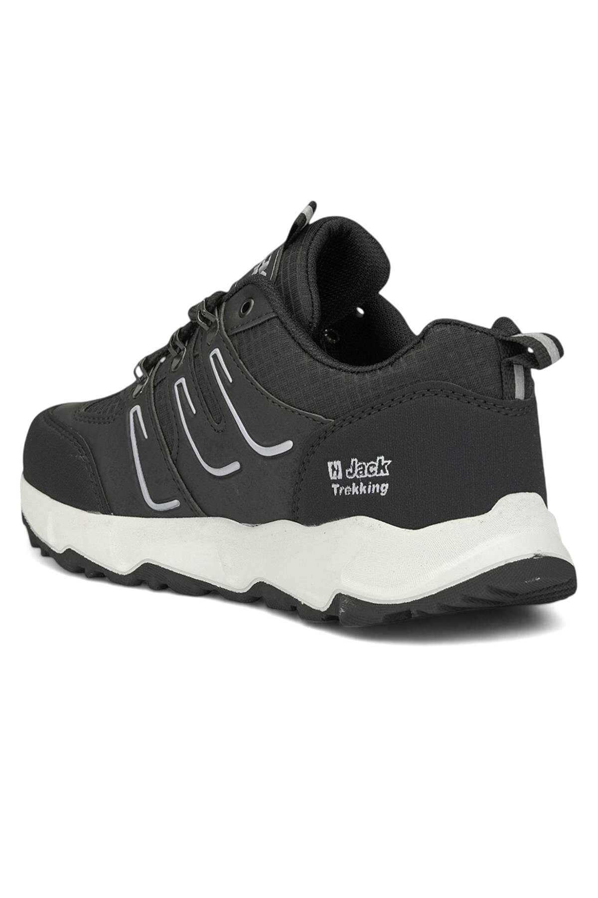 J24 Waterproof Erkek Trekking Outdoor Ayakkabı Siyah Beyaz
