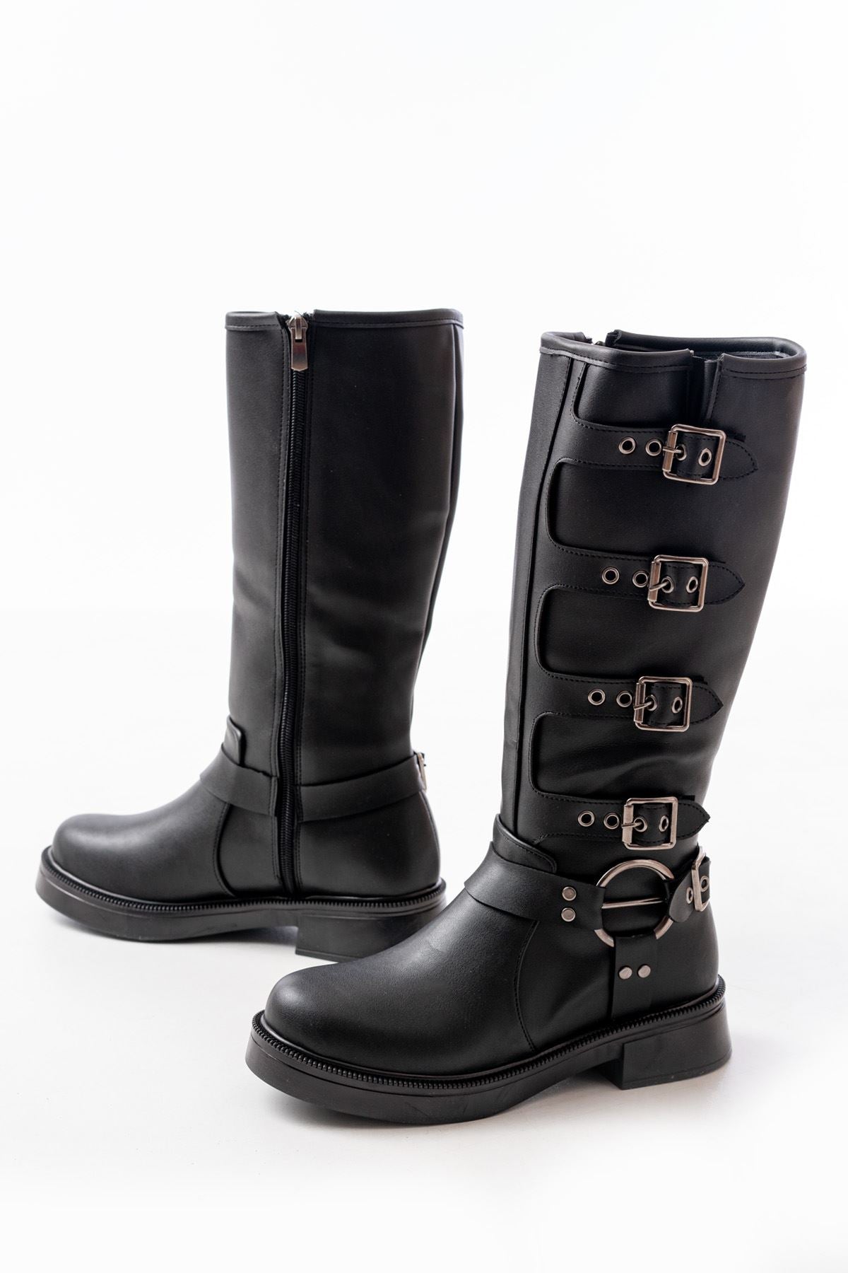 ZRİN-346 Premium Siyah Günlük Kadın Binici Çizme
