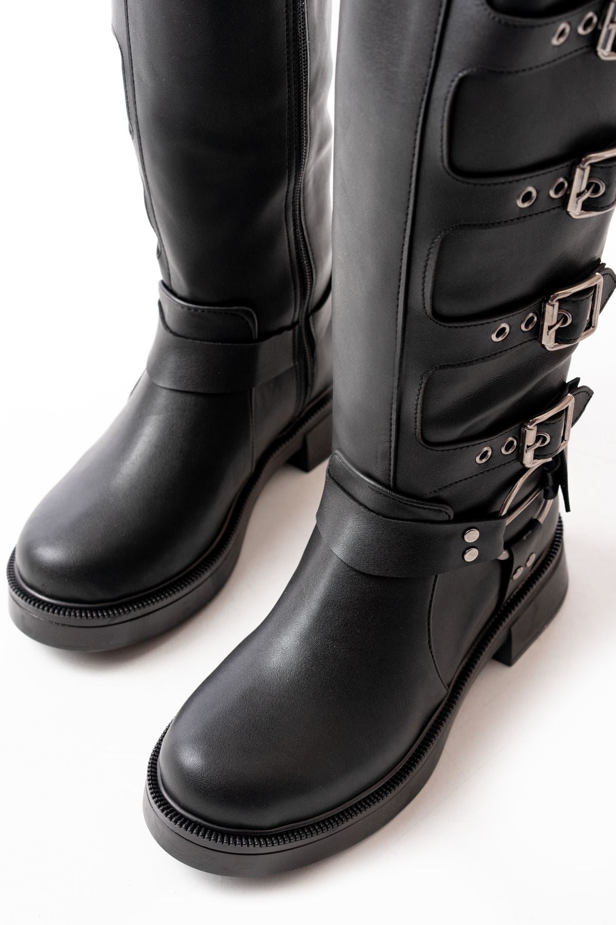 ZRİN-346 Premium Siyah Günlük Kadın Binici Çizme