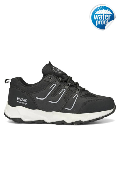 J24 Waterproof Erkek Trekking Outdoor Spor Ayakkabı Siyah Beyaz