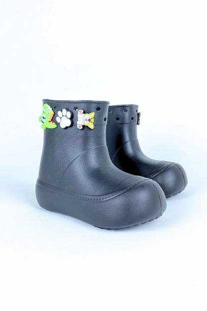 DivaCizme Black Kids Waterproof Rain Boots Boots
