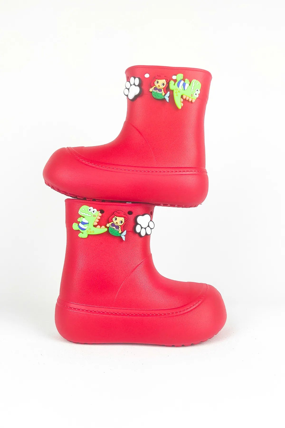 DivaCizme Red Kids Waterproof Rain Boots Boots