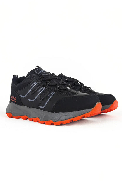 J24 Waterproof Erkek Trekking Outdoor Spor Ayakkabı Siyah Oranj