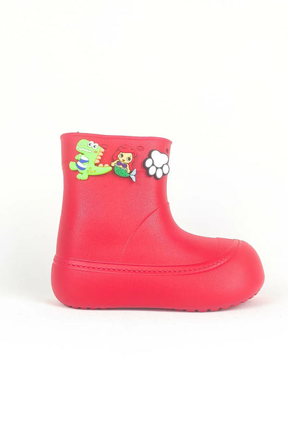 DivaCizme Red Kids Waterproof Rain Boots Boots