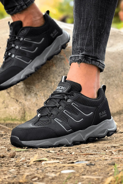 J24 Waterproof Erkek Trekking Outdoor Spor Ayakkabı Siyah
