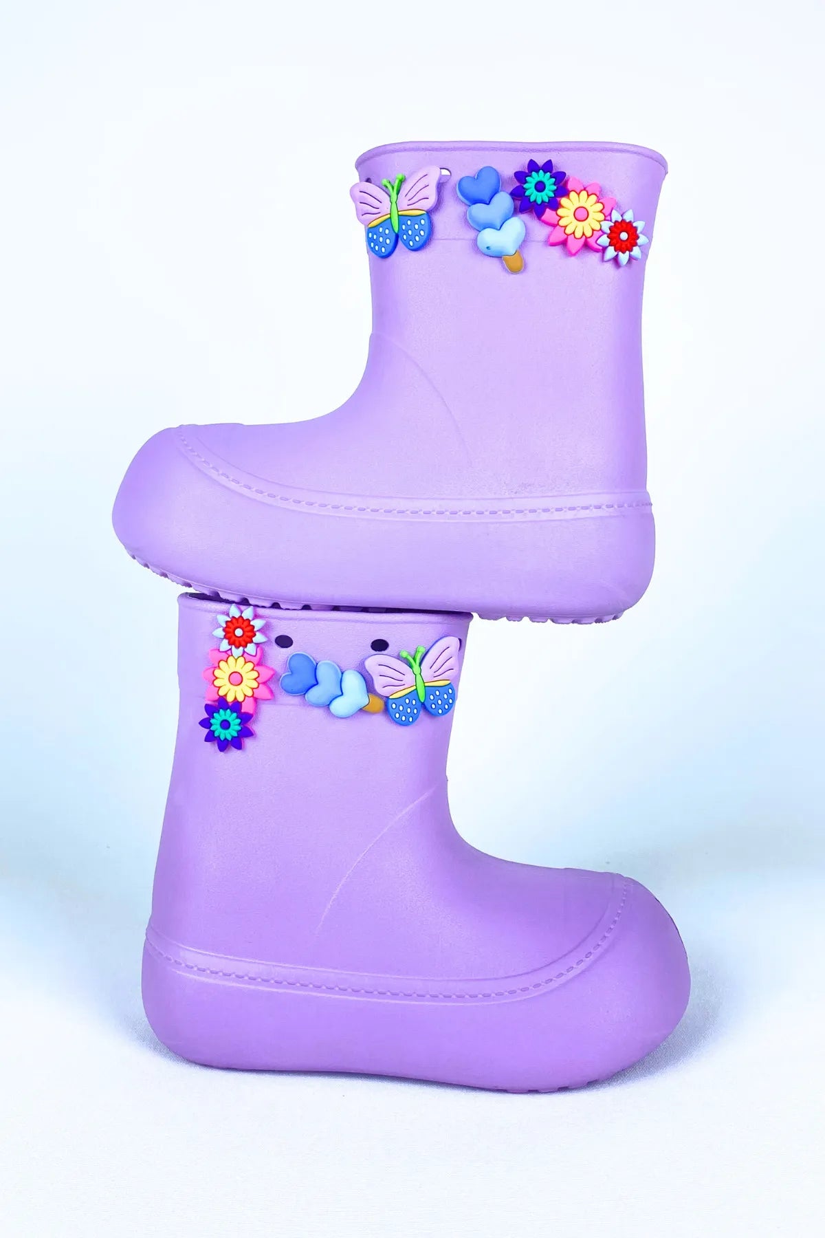 DivaCizme Lilac Kids Waterproof Rain Boots Boots