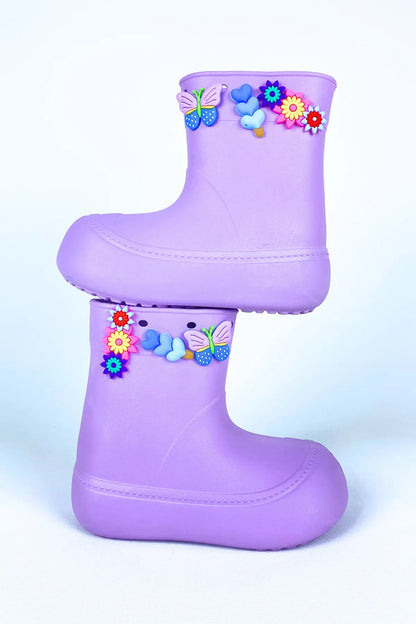 DivaCizme Lilac Kids Waterproof Rain Boots Boots