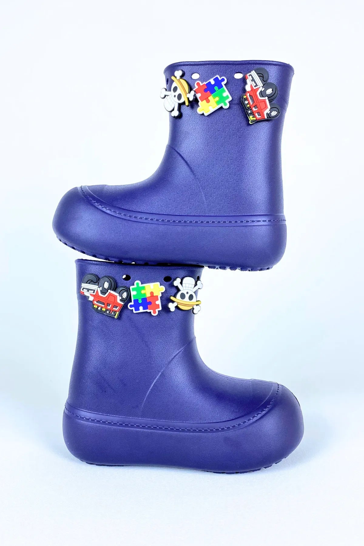DivaCizme Navy Blue Kids Waterproof Rain Boots Boots