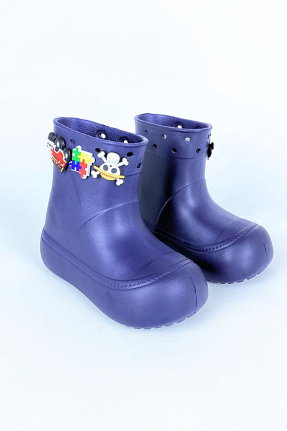 DivaCizme Navy Blue Kids Waterproof Rain Boots Boots