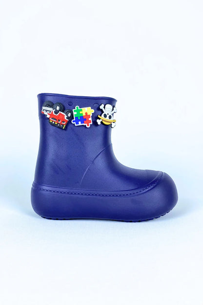 DivaCizme Navy Blue Kids Waterproof Rain Boots Boots