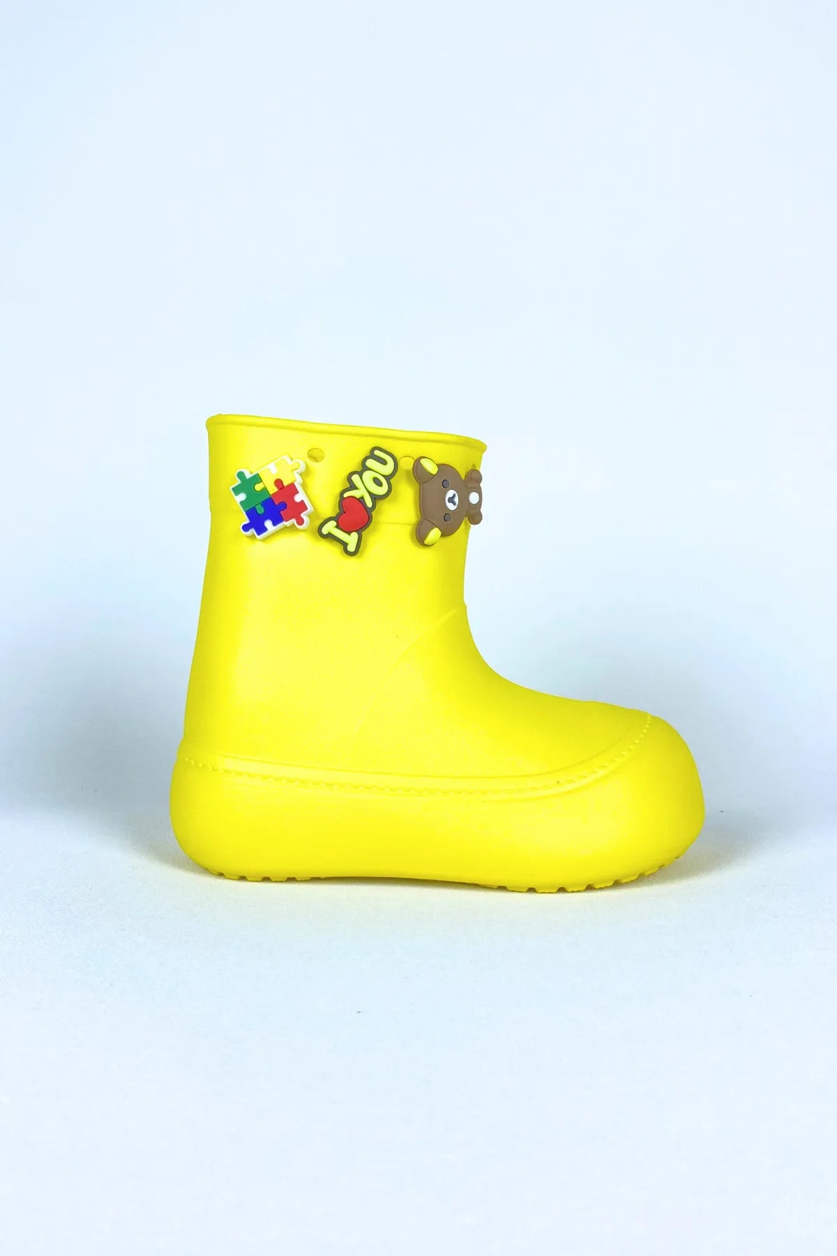 DivaCizme Yellow Kids Waterproof Rain Boots Boots