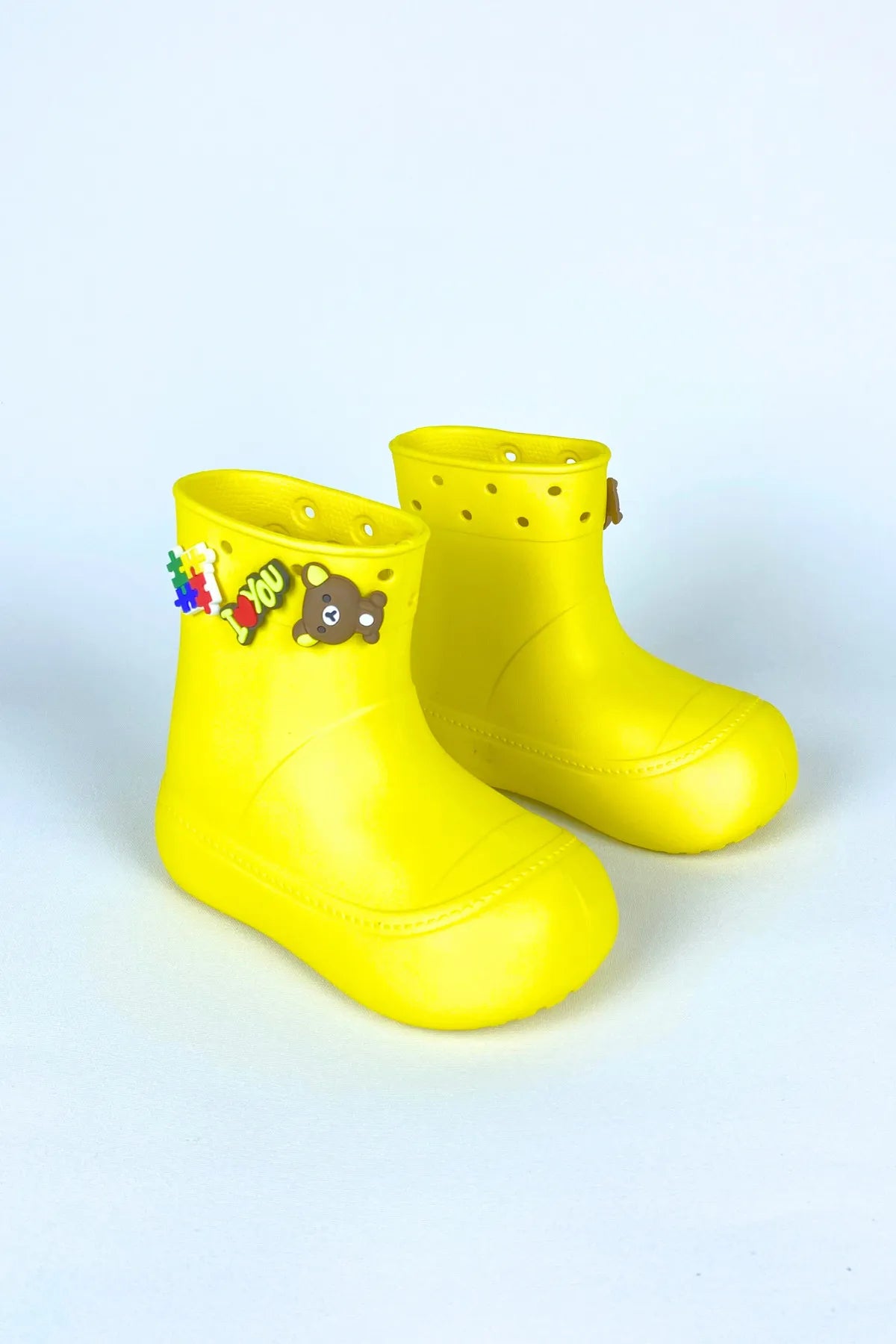 DivaCizme Yellow Kids Waterproof Rain Boots Boots