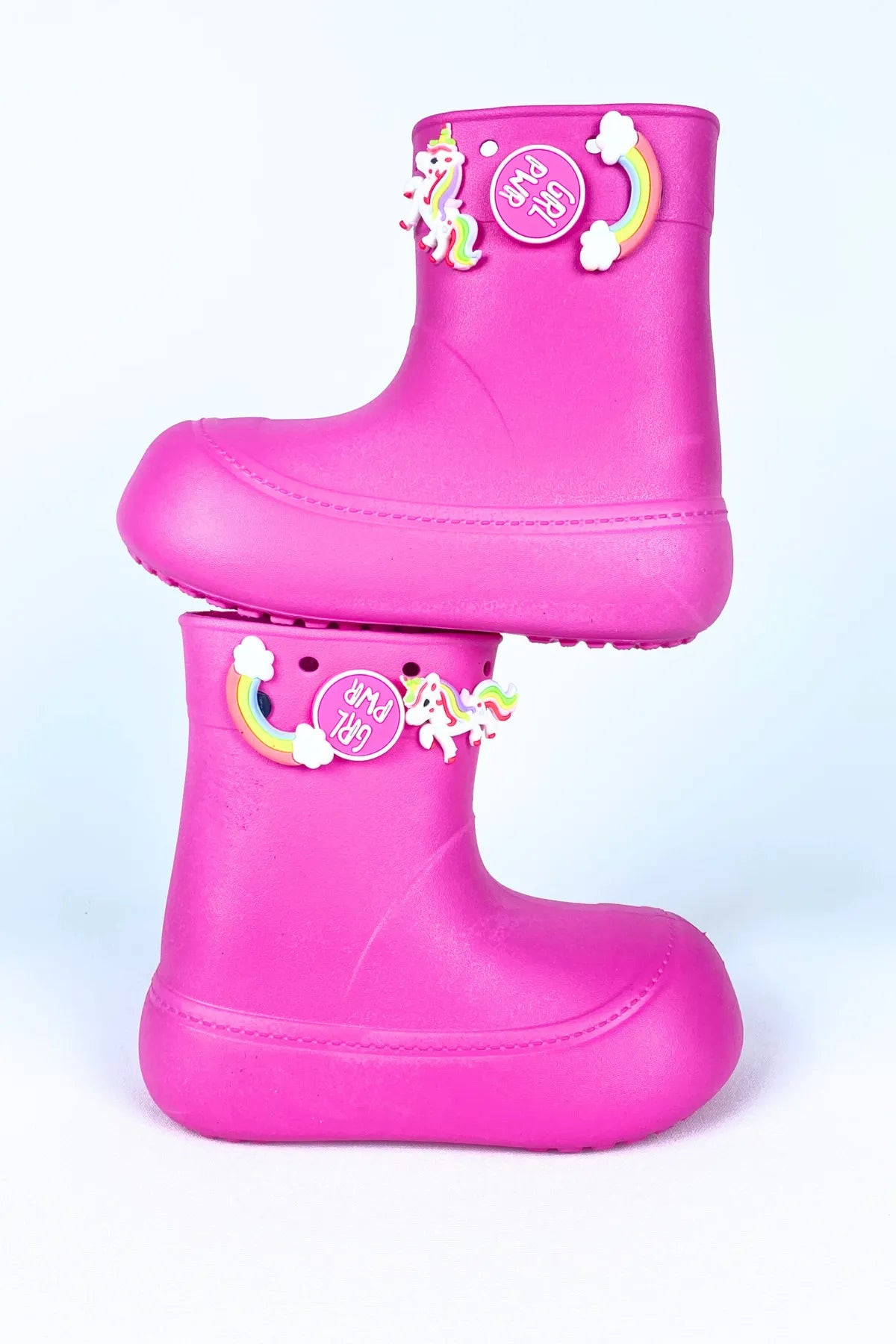 DivaCizme Pink Kids Waterproof Rain Boots Boots
