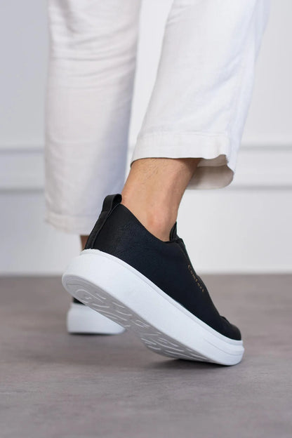 Comfort 109 Double Band Men's Black White Sports Shoes Casual Sneaker