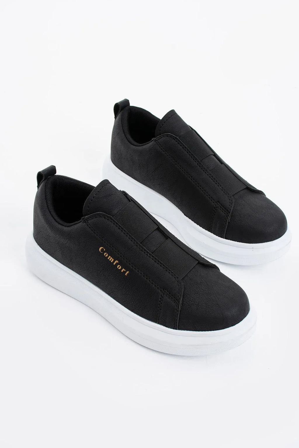 Comfort 109 Double Band Men's Black White Sports Shoes Casual Sneaker