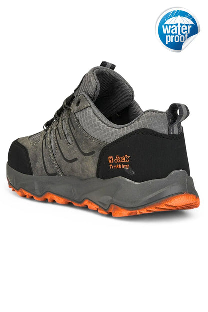 J24 Waterproof Erkek Trekking Outdoor Spor Ayakkabı Füme Oranj