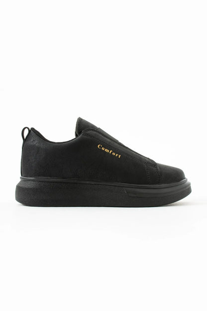 Comfort 109 Double Band Men's Black Sports Shoes Casual Sneaker