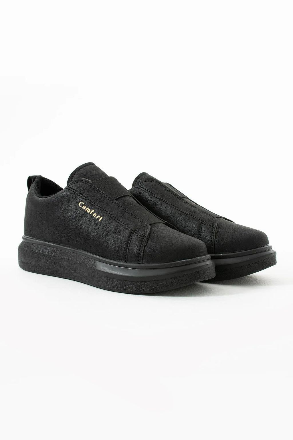 Comfort 109 Double Band Men's Black Sports Shoes Casual Sneaker