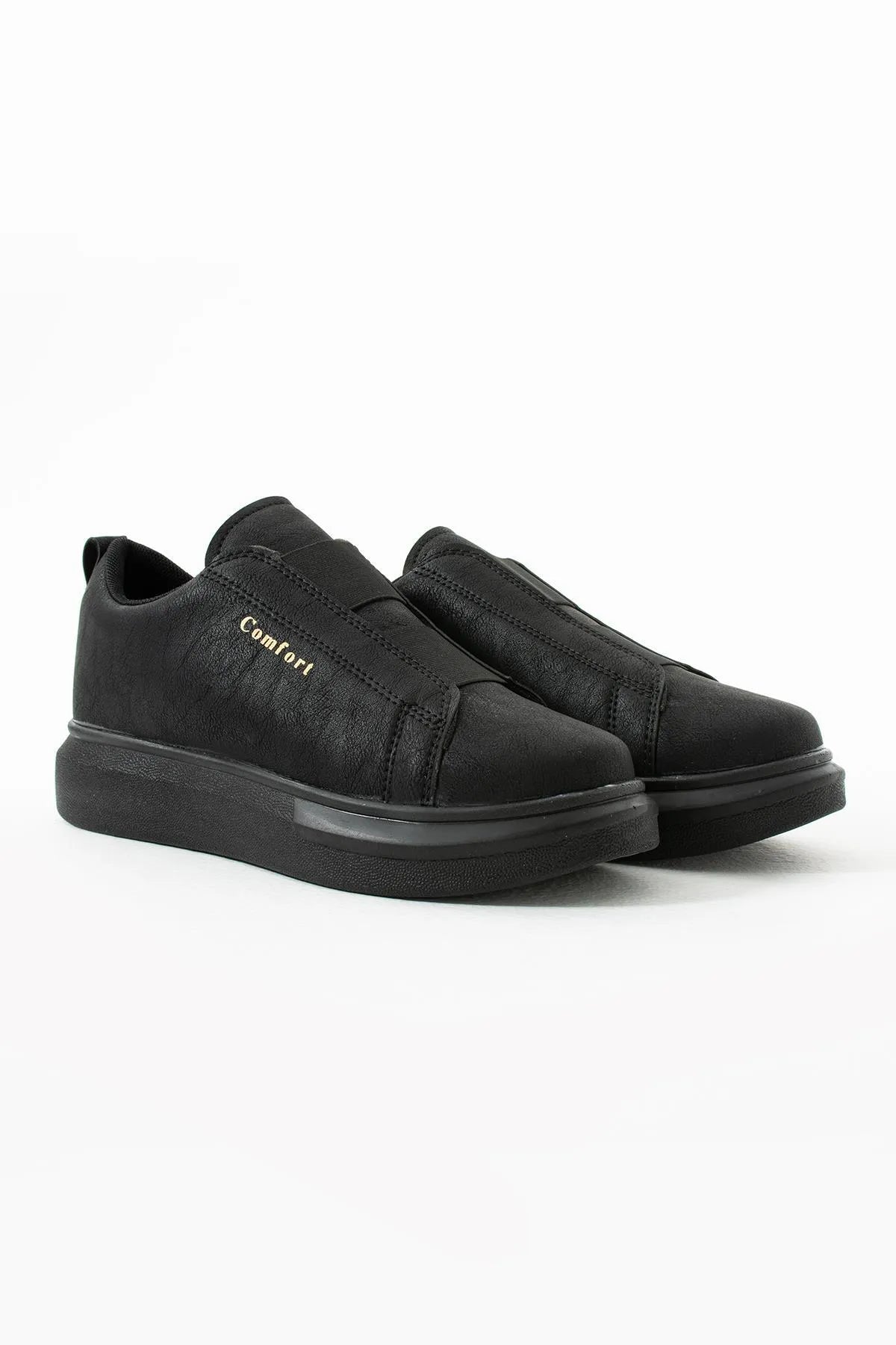 Comfort 109 Double Band Men's Black Sports Shoes Casual Sneaker