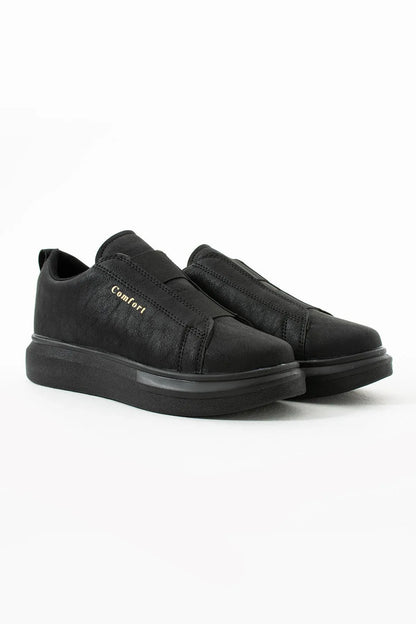 Comfort 109 Double Band Men's Black Sports Shoes Casual Sneaker