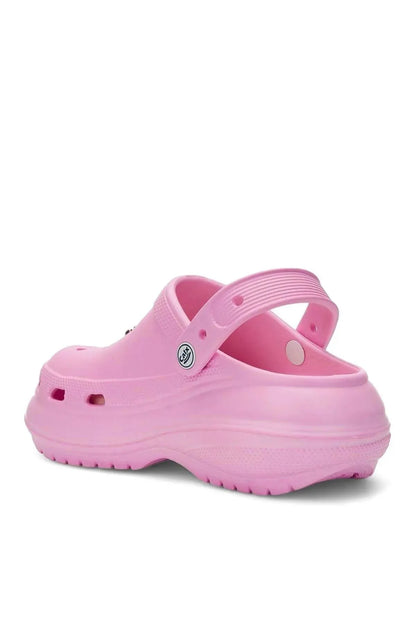 Cros Kadın Kalın Taban Taşlı Cros Pembe Terlik