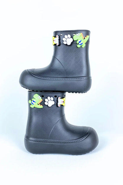 DivaCizme Black Kids Waterproof Rain Boots Boots