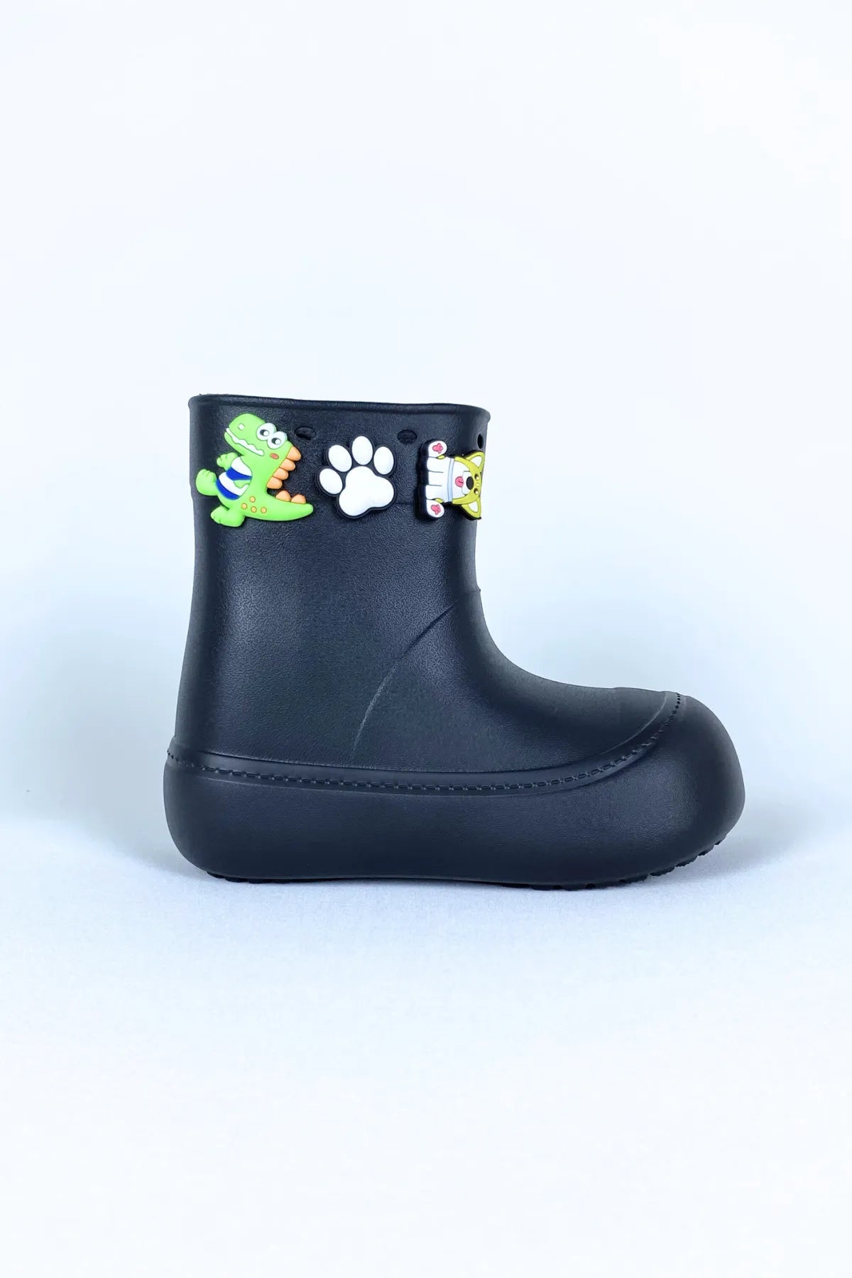 DivaCizme Black Kids Waterproof Rain Boots Boots
