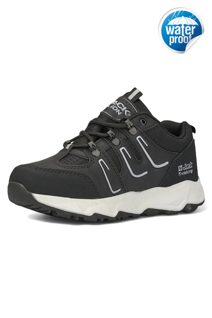 J24 Waterproof Erkek Trekking Outdoor Spor Ayakkabı Siyah Beyaz