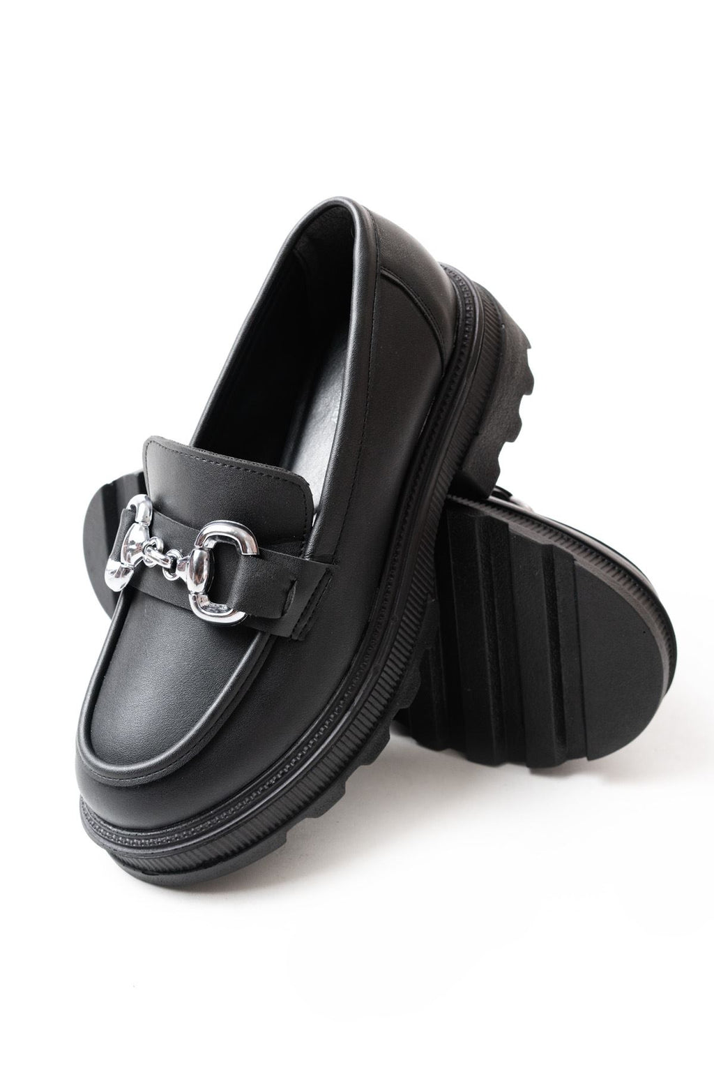 ZRİN-773 Premium Siyah Ortopedik Yüksek Tabanlı Loafer