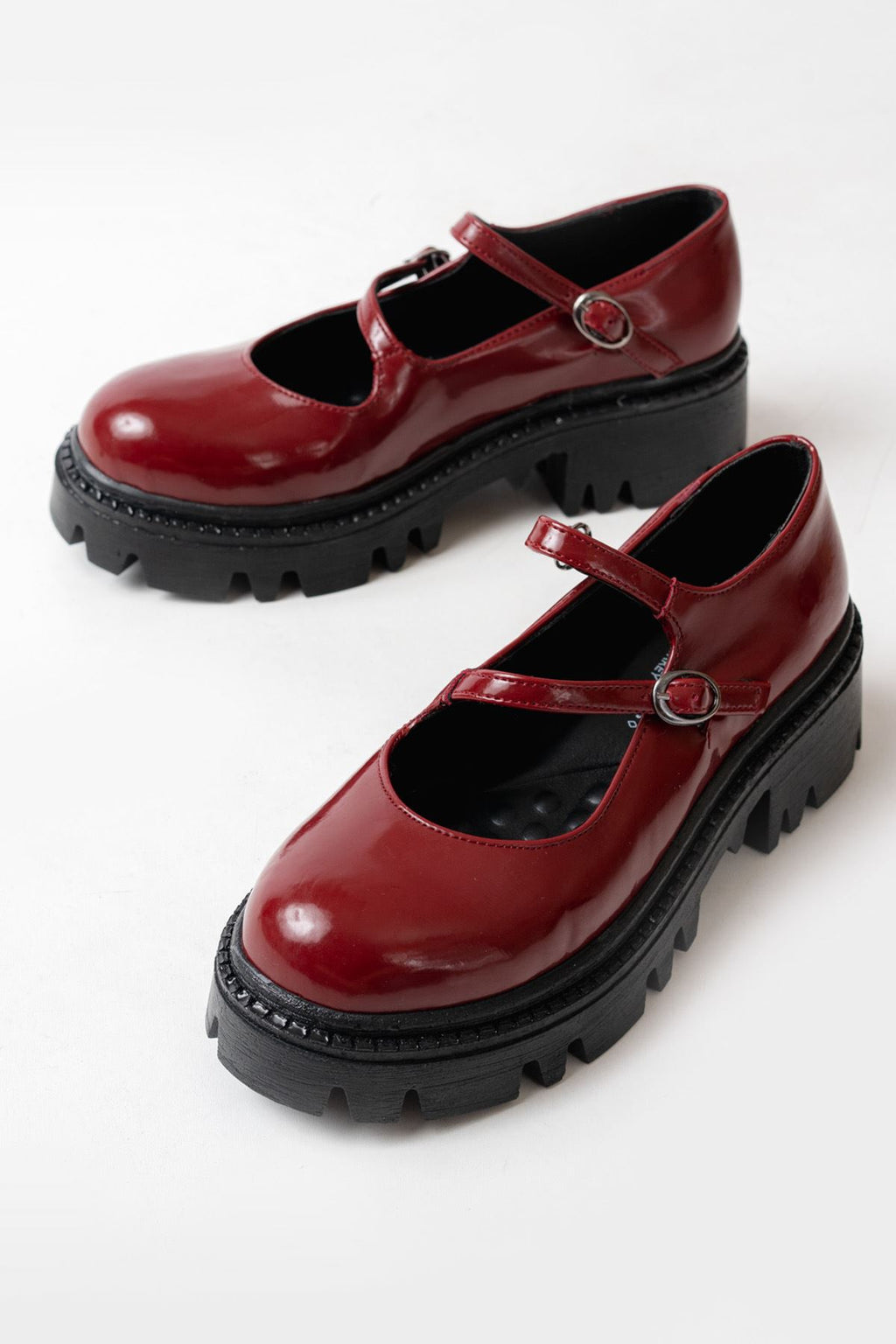 ZRİN-868-756 Premium Bordo Rugan Ortopedik Yüksek Tabanlı Loafer
