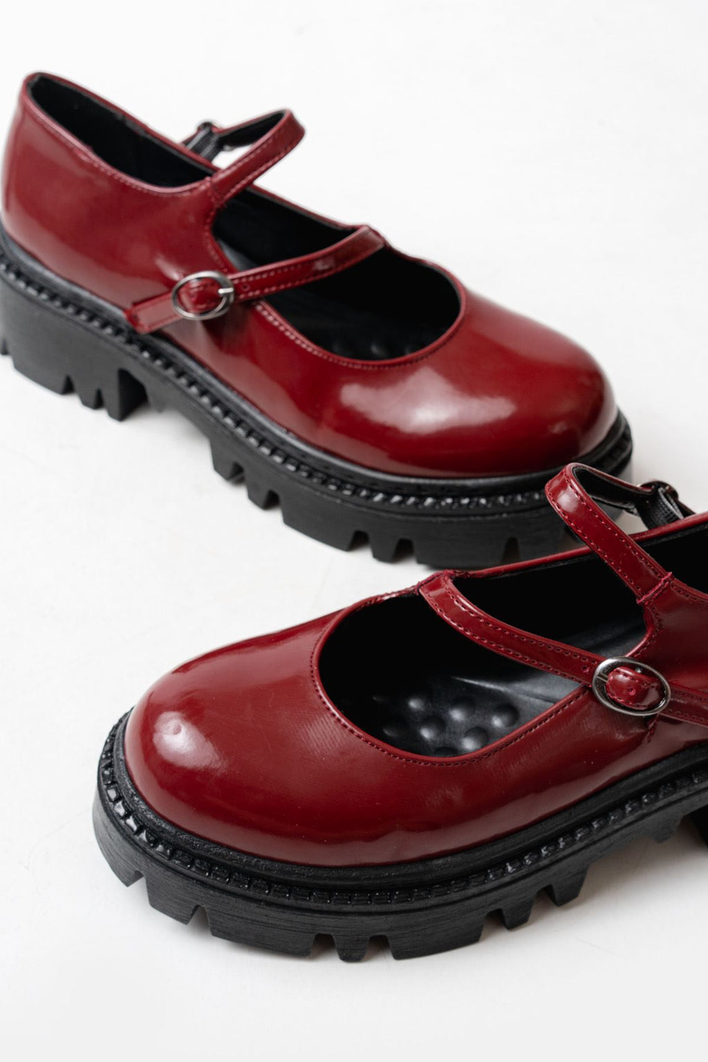 ZRİN-868-756 Premium Bordo Rugan Ortopedik Yüksek Tabanlı Loafer
